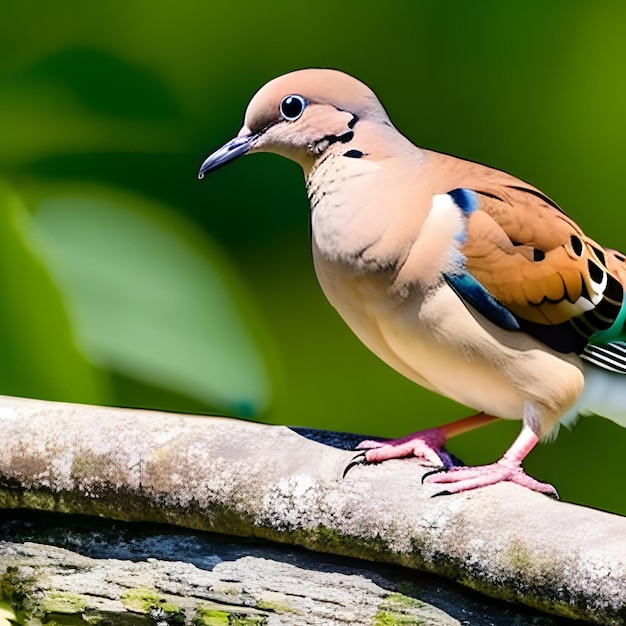 pájaro paloma de luto