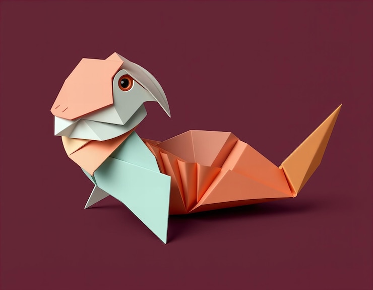 Foto un pájaro de papel hecho por una grúa de papel que tiene un pájaro en él