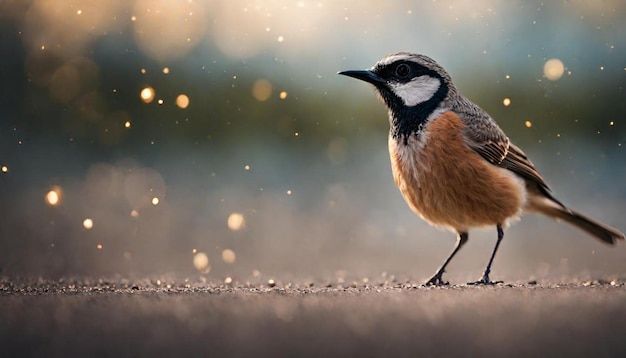 pájaro pequeño aislado