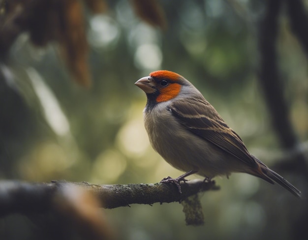 un pájaro pinzón en la jungla