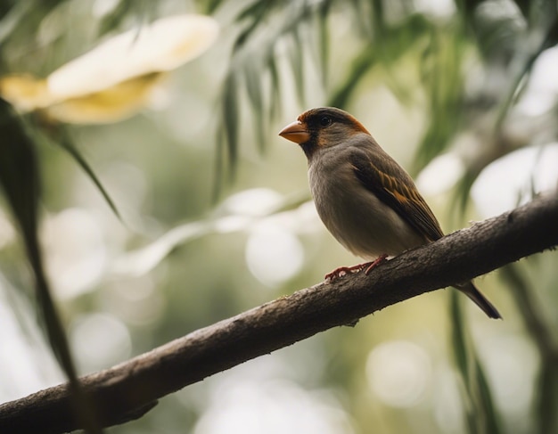 un pájaro pinzón en la jungla