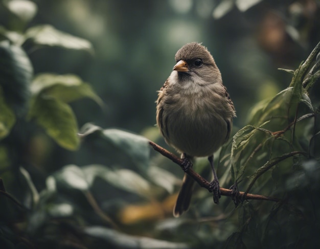 un pájaro pinzón en la jungla