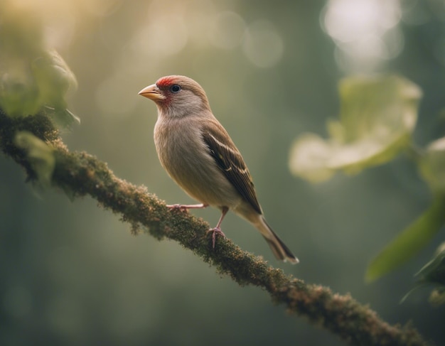 un pájaro pinzón en la jungla