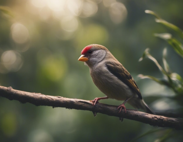 un pájaro pinzón en la jungla