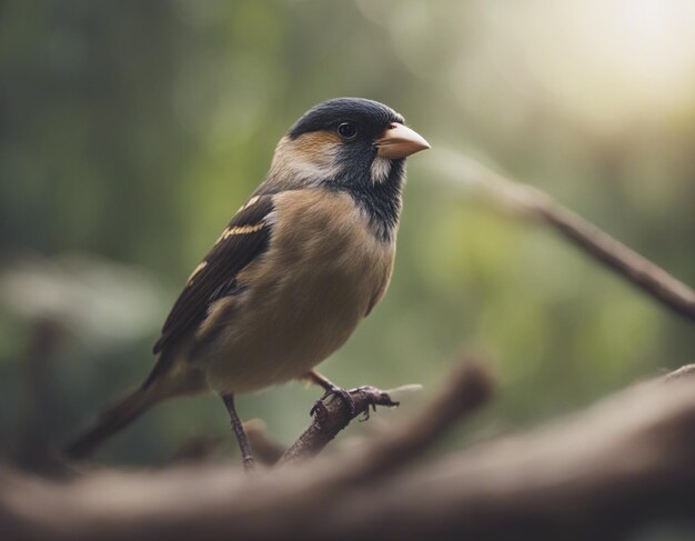 un pájaro pinzón en la jungla