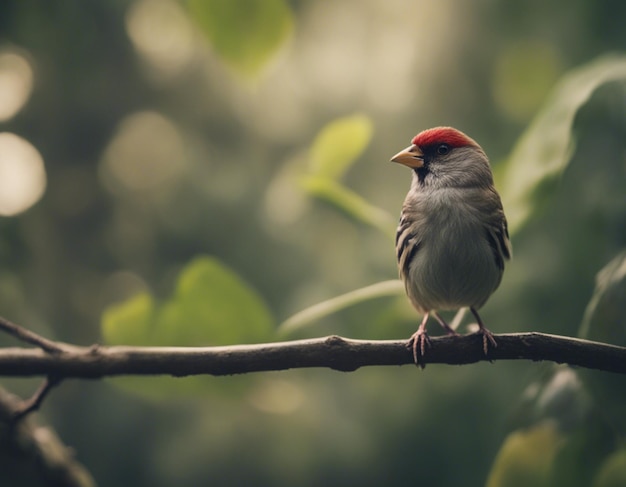 un pájaro pinzón en la jungla