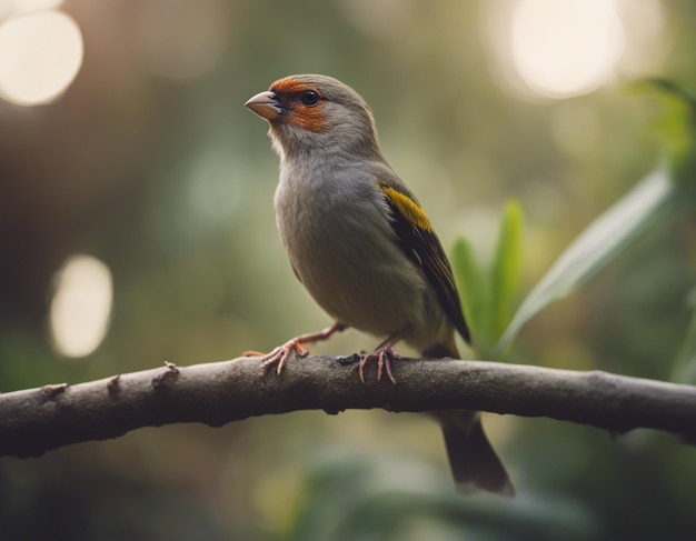 un pájaro pinzón en la jungla