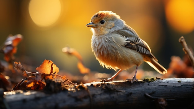 pájaro en una rama de un árbol