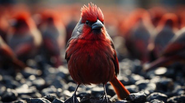 El pájaro rojo