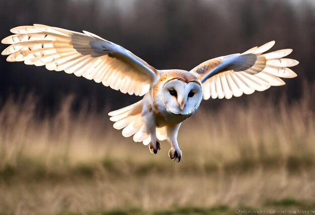 Foto un pájaro volando en el aire con las alas abiertas