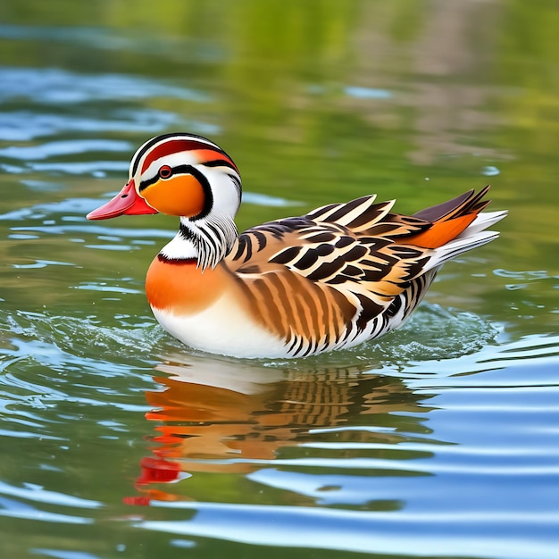 Pájaros coloridos con hermosos looks generados.