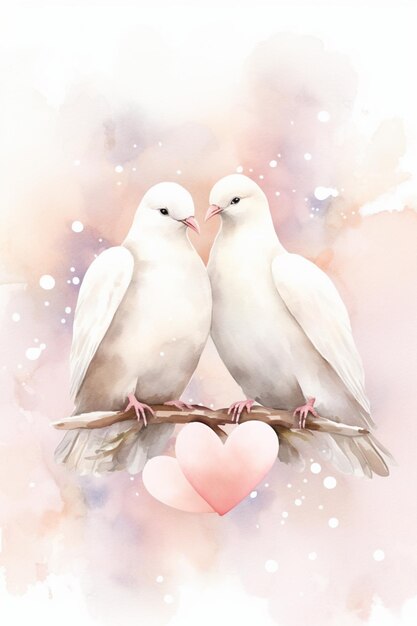 Los pájaros enamorados