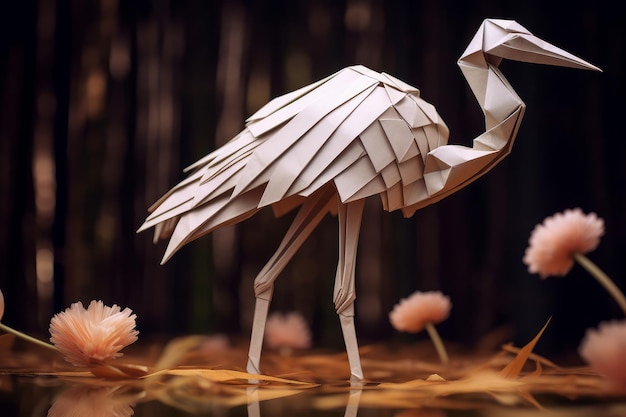 Los pájaros origami generan Ai