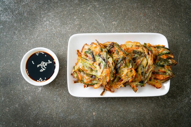 Pajeon o panqueque coreano o pizza coreana