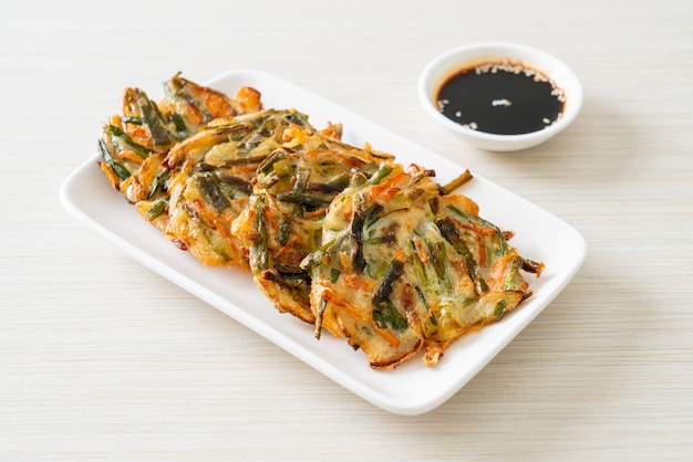 Pajeon o panqueque coreano o pizza coreana