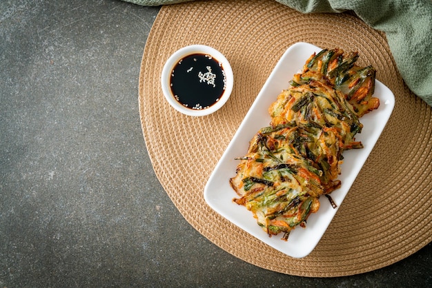 Pajeon o panqueque coreano o pizza coreana