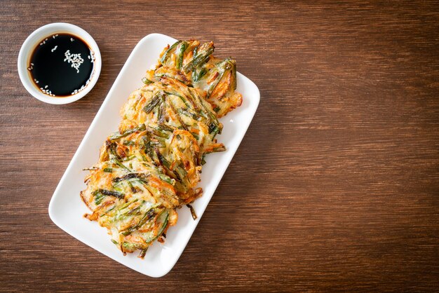 Pajeon o panqueque coreano o pizza coreana