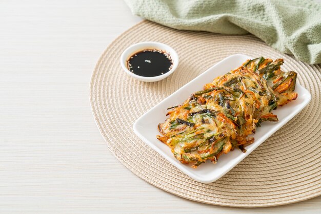Pajeon o panqueque coreano o pizza coreana