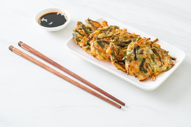 Pajeon o panqueque coreano o pizza coreana
