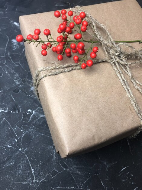 Paket für neues Jahr oder Weihnachten.