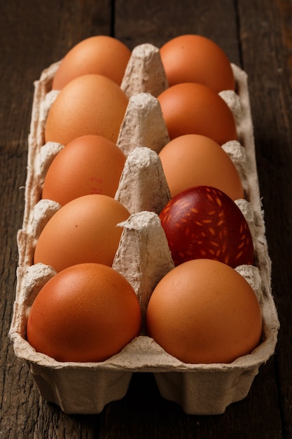 Paket mit Eiern