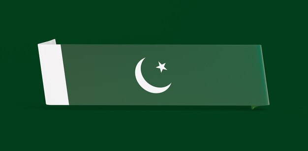 Foto pakistanische flaggenbanner