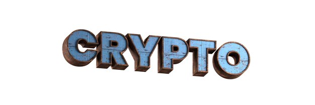 palabra 3d prestados metal oxidado letras con textura