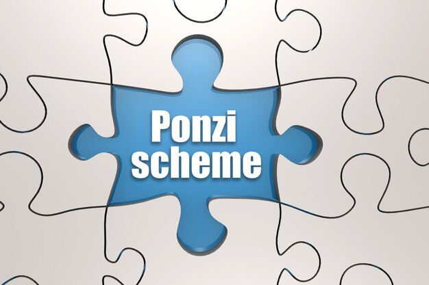 Palabra de esquema Ponzi en rompecabezas