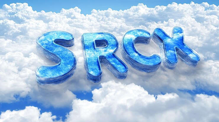 Foto palabra estratégica en el cielo azul nublado imagen de alta calidad