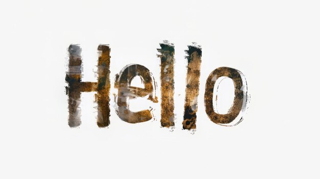 La palabra "Hola" fue creada en tipografía sans serif.