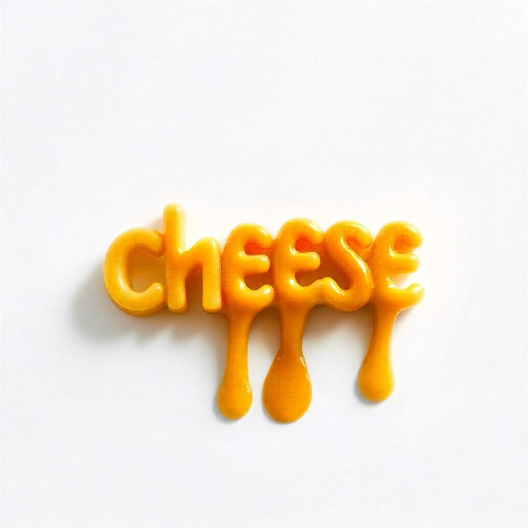 Foto una palabra queso está en la palabra queso