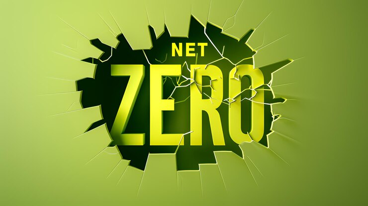 Foto las palabras quotnet zeroquot se muestran en letras amarillas 3d en un fondo oscuro están estallando de una superficie verde agrietada
