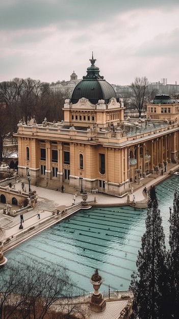 El palacio de la academia rusa de ciencias.