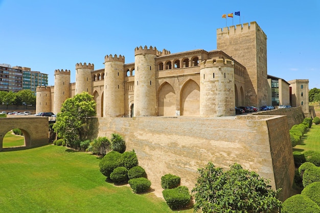 Palacio de la Aljafería en Zaragoza, España