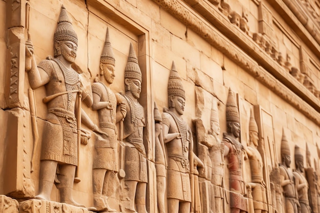 Palácio assírio adornado com relevos representando conquistas ilustração photo