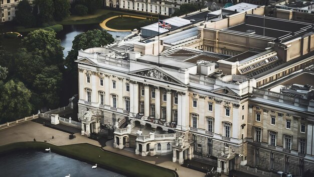 Foto el palacio de buckingham, la residencia londinense del monarca británico