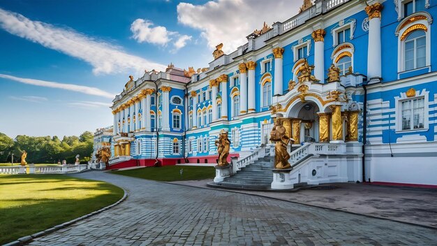 Foto el palacio de catalina en tsarskoye selo