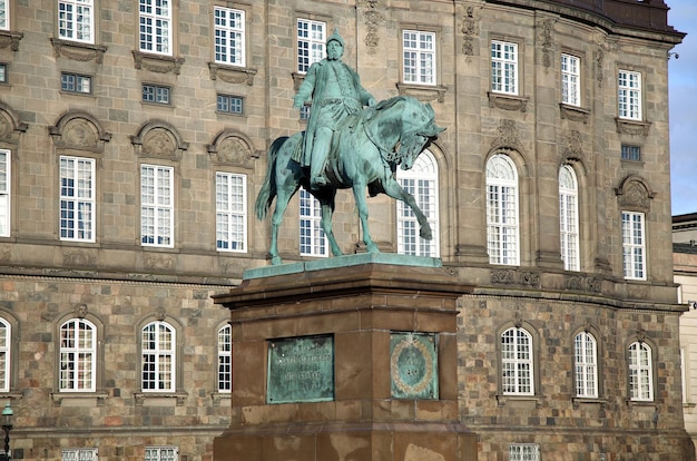 Foto palacio de christiansborg en copenhague dinamarca