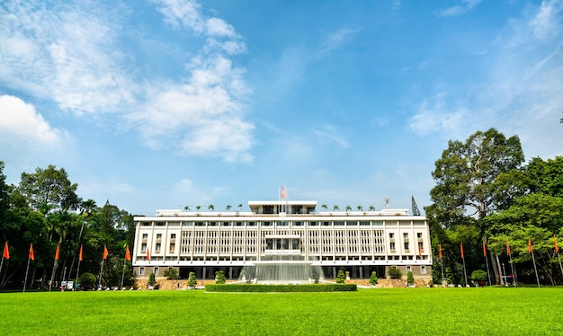 Foto palácio da independência na cidade de ho chi minh, vietnã