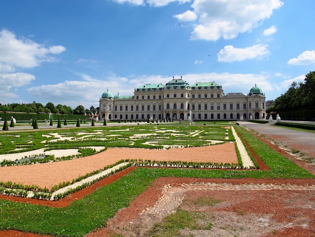 Palácio de belvedere em viena, áustria