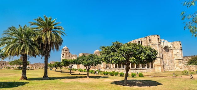 Palácio de rana kumbha, o monumento mais antigo no forte de chittorgarh - estado do rajastão, na índia