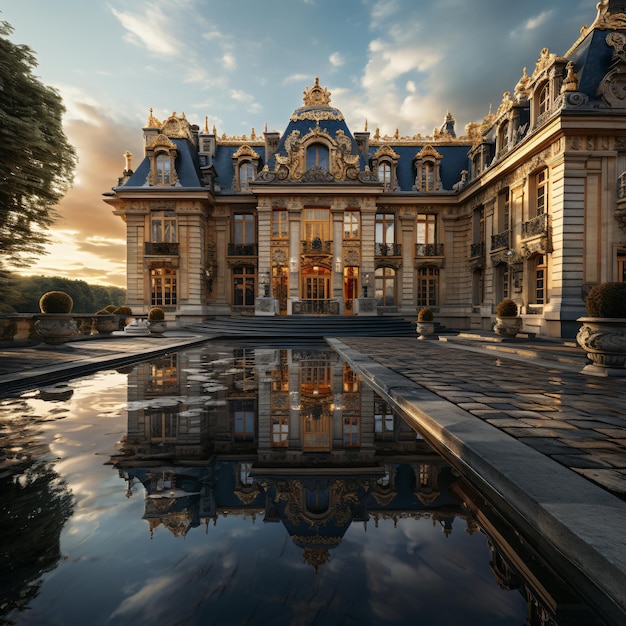 Foto palácio de versalhes, em paris, frança