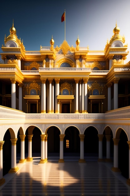 Palácio de Versalhes Fonte Ai Generate