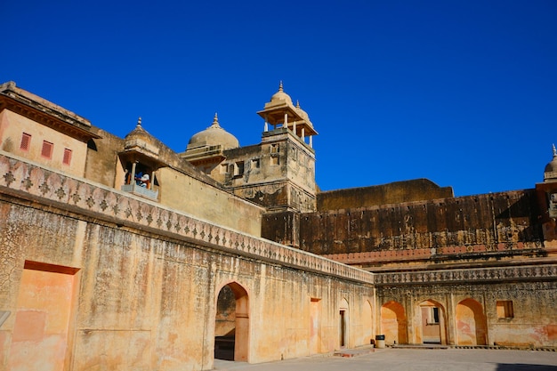 Palacio dentro del Fuerte Amber en Jaipur Rajasthan India