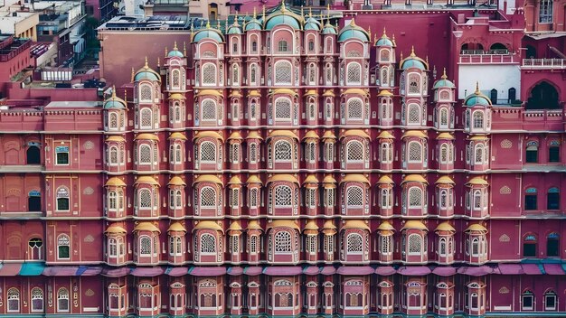 Foto el palacio de hawa mahal en jaipur