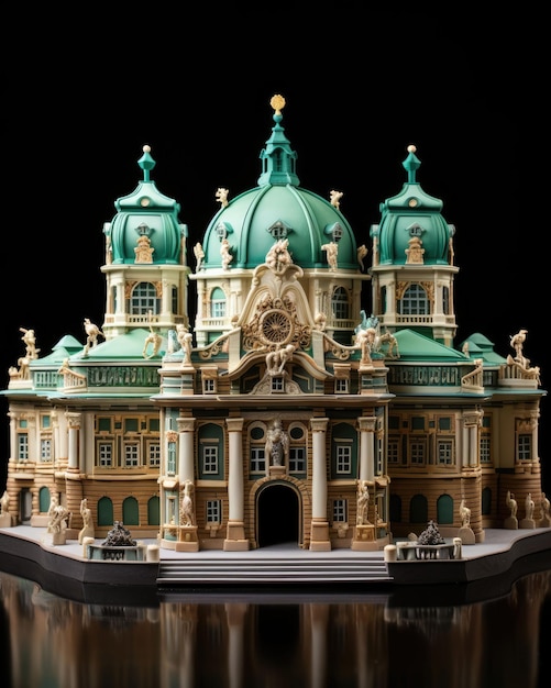 Foto palacio hofburg viena austria con artesanía 3d y fondo aislado