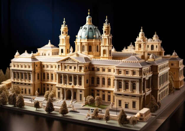 Foto palacio hofburg viena austria con artesanía 3d y fondo aislado