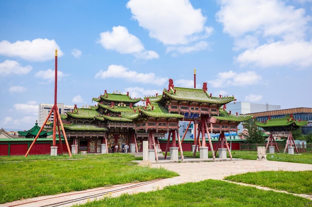 El Palacio de Invierno del Museo Bogd Khan se encuentra en el sur de Ulaanbaatar, capital de Mongolia.