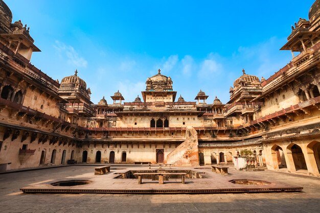 Foto palacio de jahangir mahal en orchha india