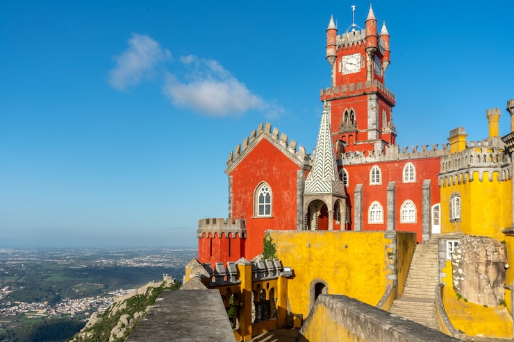 Foto palacio de pena en sintra, portugal - patrimonio de la humanidad